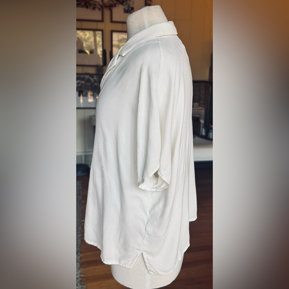 *NWT* Frank & Oak / ‘The Camp’ Collar Button Front Blouse / White / Large - Picture 6 of 12